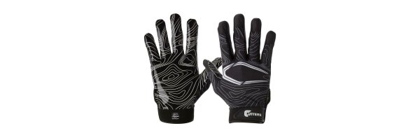 S150 Gameday Receiver Topo Glove Adult Black von Cutters S/M